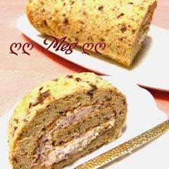 A picture of Rum Raisin Roll Cake.