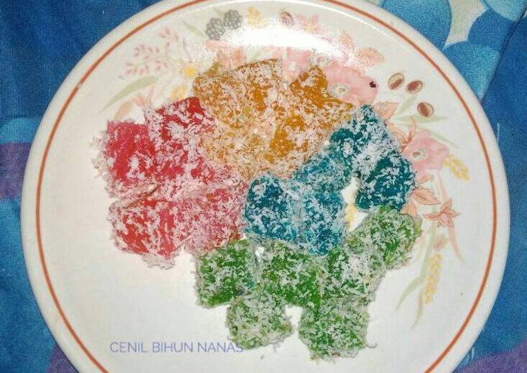 resep cara buat Cenil bihun nanas