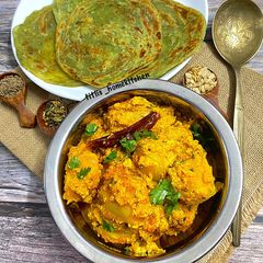 A picture of Kashmiri Aloo Dum.