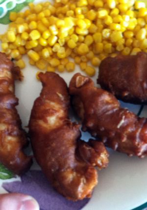 A picture of Beer Battered Chicken Strips.