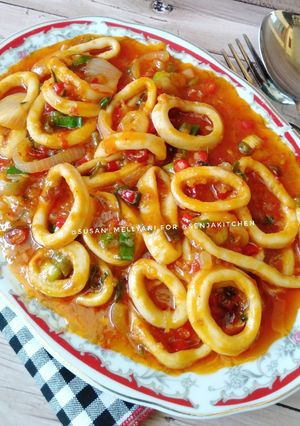 Foto resep Cumi saus padang
