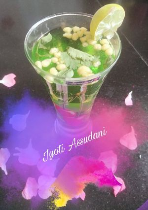 A picture of Mint jal jeera.