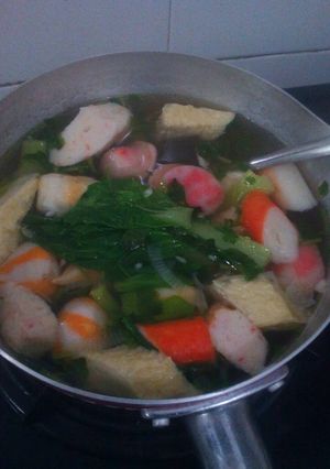Foto resep Simple steamboat