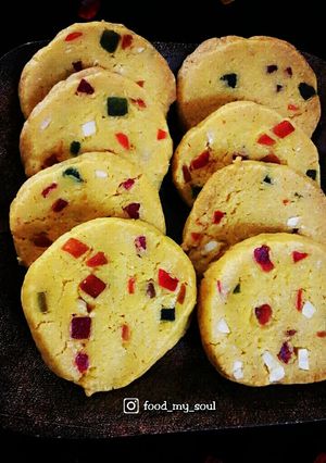 A picture of Tutti Frutti Cookies (Eggless & Butterless).