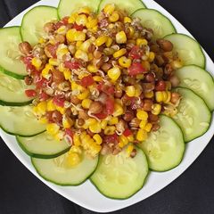 A picture of Corn and sprout salad.