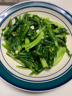 蒜炒A菜 的食譜成品照片