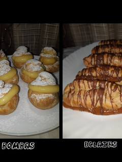 Una foto de Bombas y Eclairs Rellenos *MASA BOMBA*