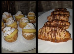 Una foto de Bombas y Eclairs Rellenos *MASA BOMBA*