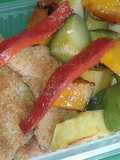 Pechuguitas de pollo con verduras