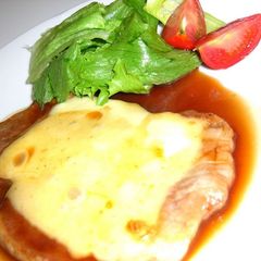 A picture of Cheesy Pork Sauté with Pork Loin.