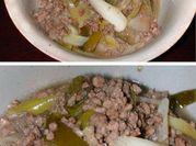 A picture of leek meat