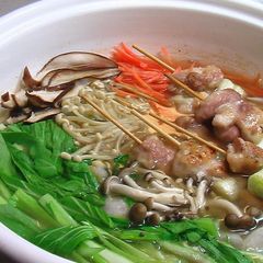 A picture of Jibuni-style Hot Pot with Thick Broth.