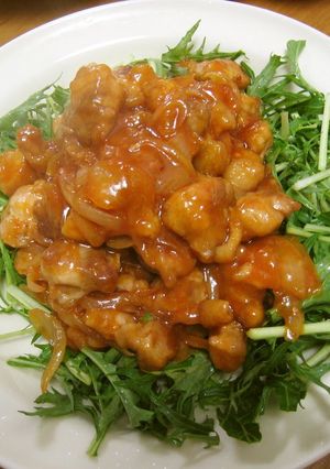 A picture of Delicious! Ketchup and Honey Chicken.