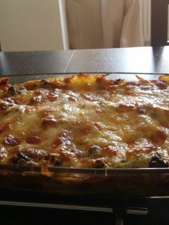 A picture of Vegetable lasagna.