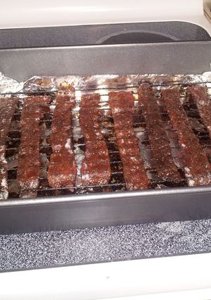 A picture of Candied Bacon Strips.