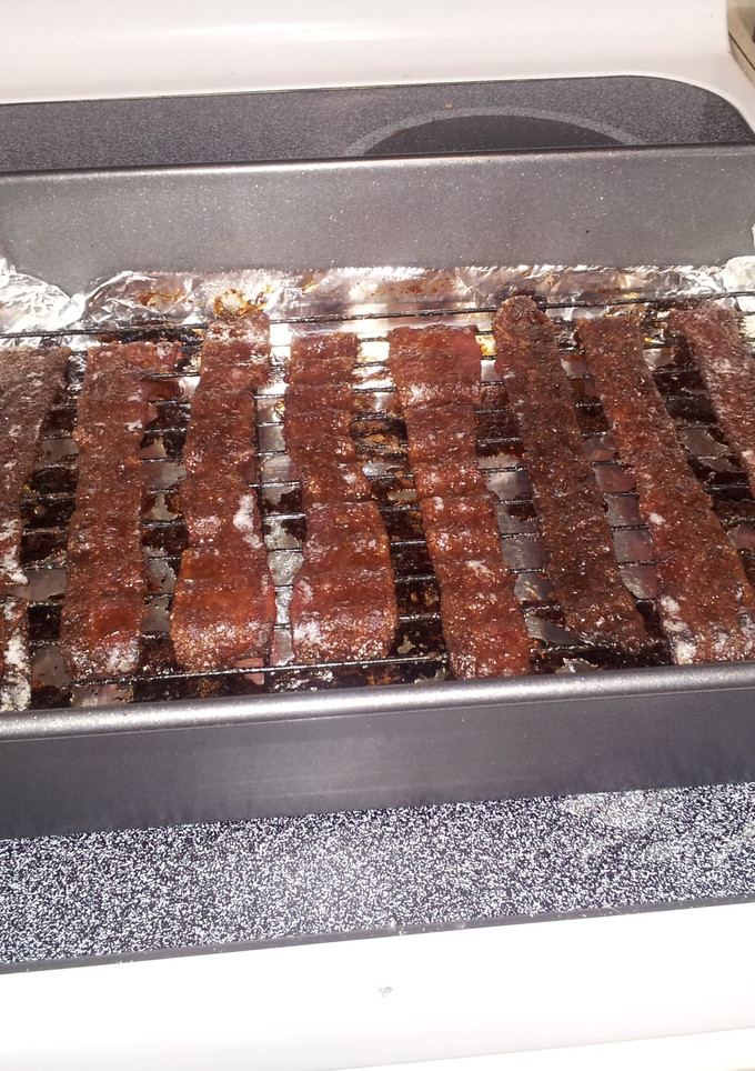 A picture of Candied Bacon Strips.