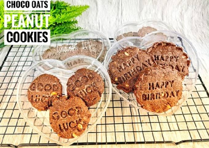 Choco Oats Peanut Cookies Gluten Free