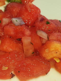 A picture of Watermelon salsa.