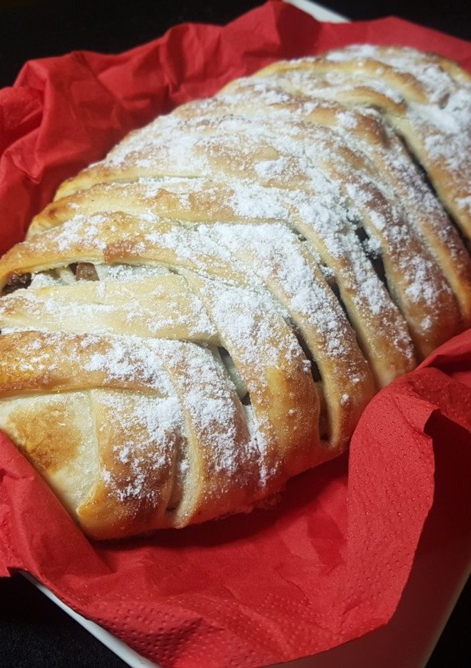 Una foto de Strudel de manzana