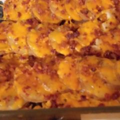 A picture of Cheesey bacon potato bites.