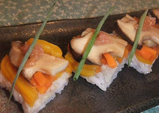 Sweet and Salty King Oyster Mushroom Sushi