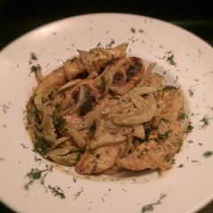 A picture of Spring Chicken with Fennel, Sweet Onion, and Orange Zest.