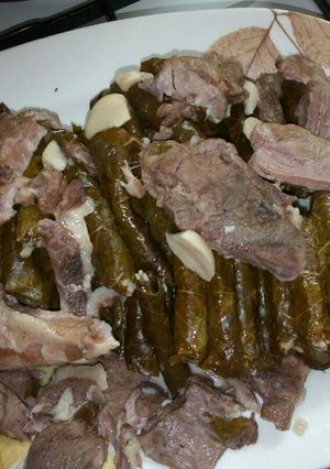 صورة لوصفة يبرق او ورق عنب باللحم
