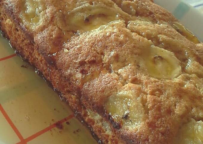 Yummy Banana Cake with almonds and nuts