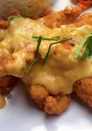Foto resep Ayam saus telur asin