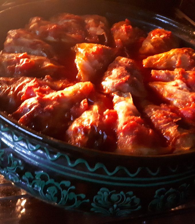 Kemencés töltött káposzta gazdagon recept fotója