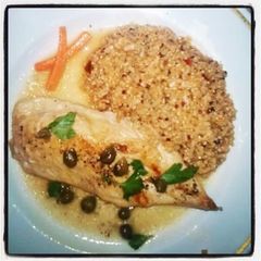 Chicken Piccata and Quinoa A picture of Chicken Piccata and Quinoa.
