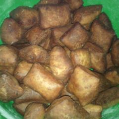 A picture of Butternut mandazi (swahili donuts).