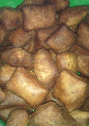 A picture of Butternut mandazi (swahili donuts).