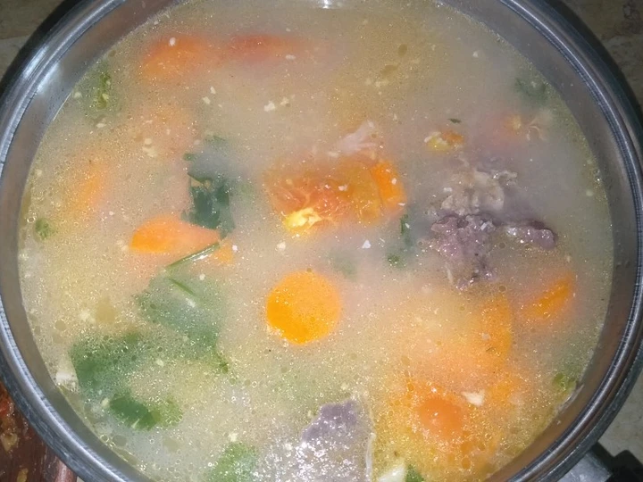 Langkah Mudah untuk Membikin Resep Sop Tulang sapi sederhana ala Suami Setia..😀😀 yang  Bikin Ketagihan Anti Ribet, Mantap Sekali