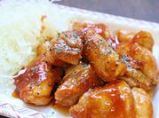 A picture of bbq chicken legs