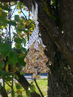 A picture of " Bird Feed Ornaments. ".