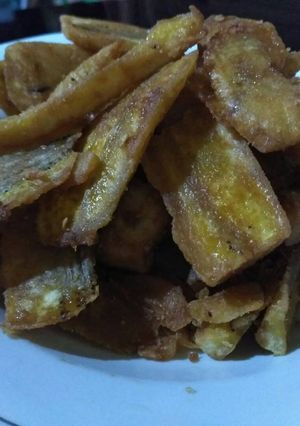 Foto resep Kripik pisang gurih pedas manis😍