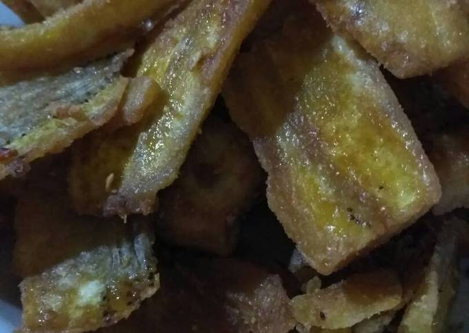 Resep Kripik pisang gurih pedas manis???? yang Enak