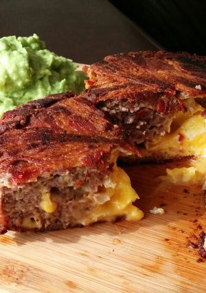 A picture of The Monster Burger.