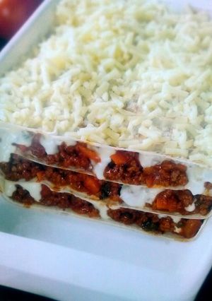 A picture of Mountain bread Lasagne - Healthy alternative....