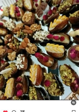 صورة لوصفة تمر محشي