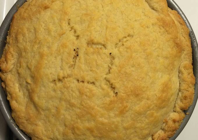 Turkey Pie (with a flakey buttery pie crust)