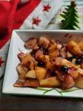 Ensalada de frutas tibia