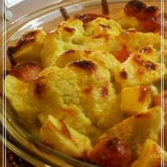A picture of Baked Cauliflower Gratin with Curry-Flavoured Mayonnaise.