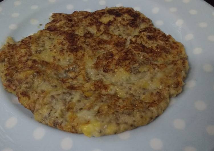 Panqueca de banana com chia