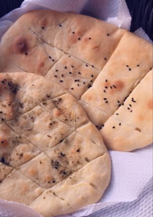 صورة لوصفة خبز النان الهندي👳🏻‍♂️