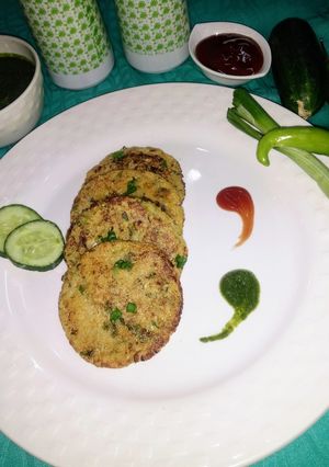 A picture of Green onion rice pancakes.