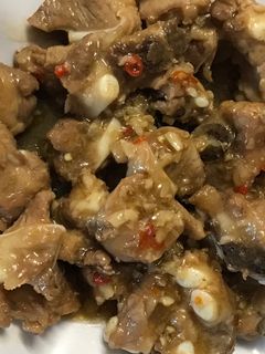 Hình của món Sườn xào chua ngọt.