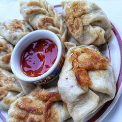 A picture of Homemade vegetable dumplings #recipemarathon.