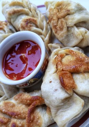 A picture of Homemade vegetable dumplings #recipemarathon.